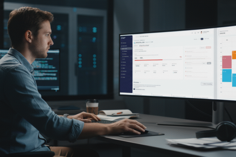 data engineer monitoring Cortex AI workloads on dashboard with cost-saving insights from Seemore.